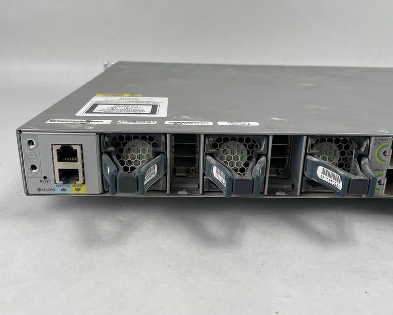 Cisco WS-C3850-12XS-S V02 IP Base Switch 12 SFP+ Eth Port 2X PSU - Tested