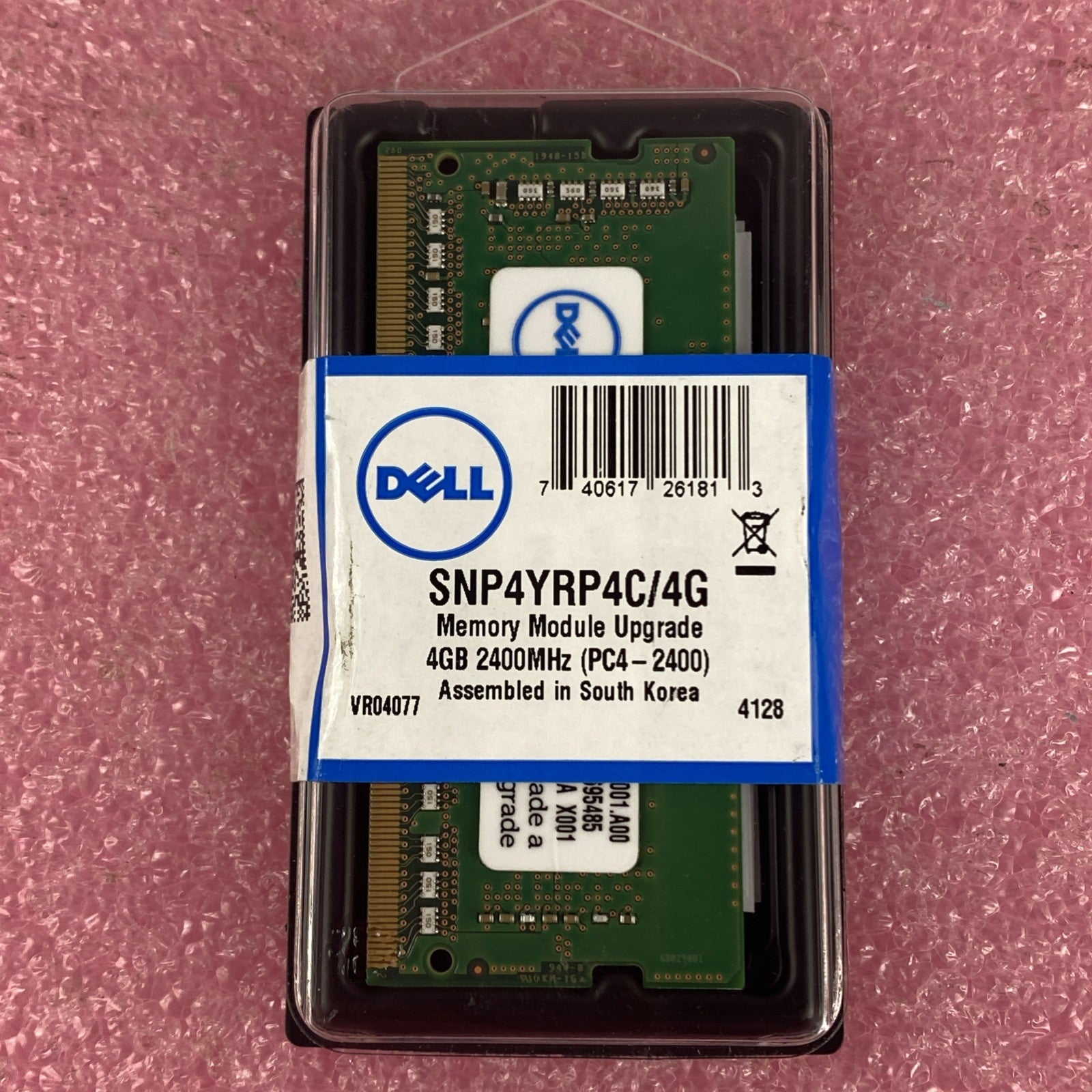 Dell SNP4YRP4C/4G 4GB 2400MHz PC4 Memory Upgrade Laptop Ram1