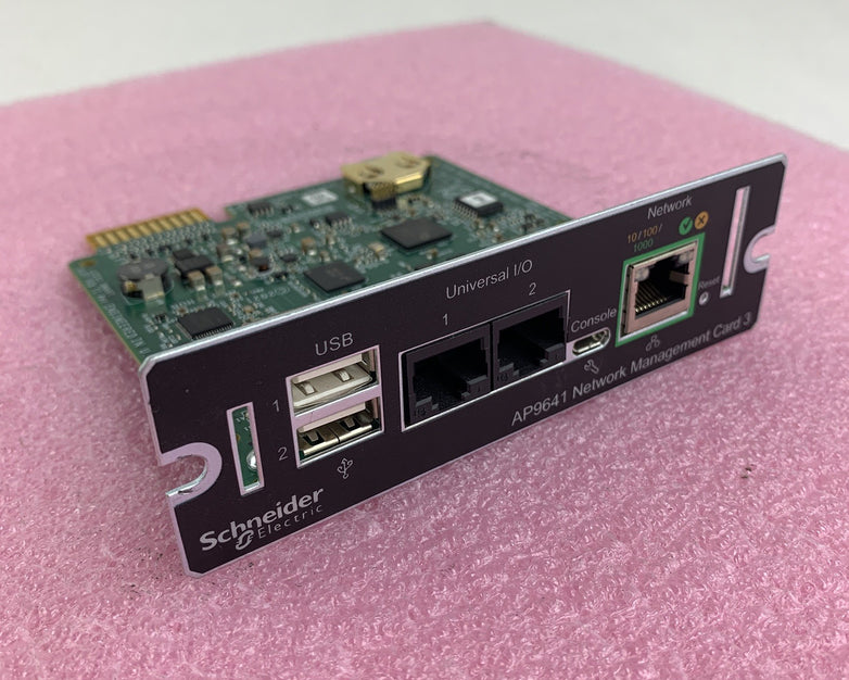 APC AP9641 UPS Network Management Card 3 with 2 USB ports Tested Reset