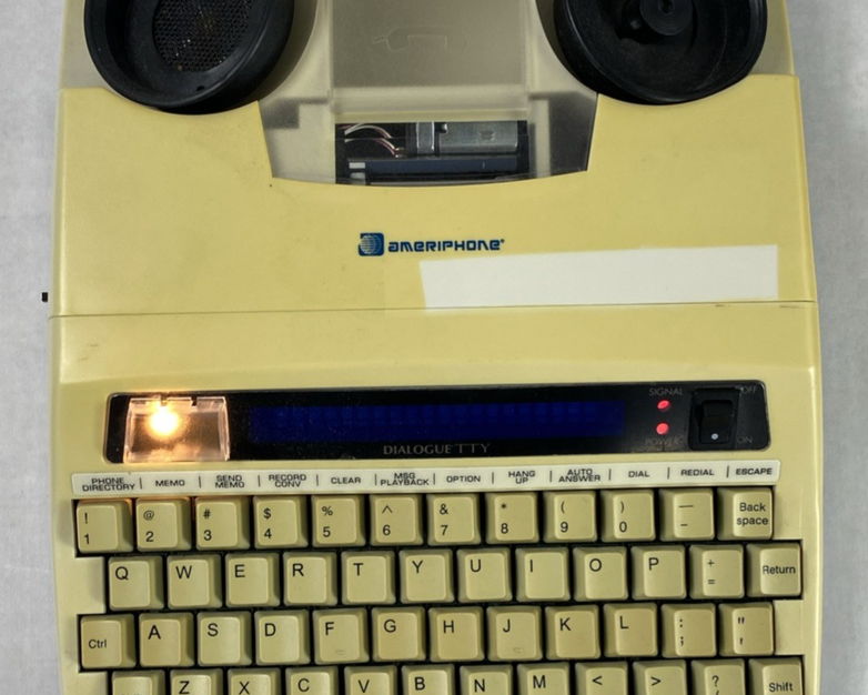 Ameriphone Dialogue TTY III Hearing Impaired Text Printer w/ AC Adapter