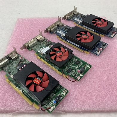 Mix of 4 Untested Radeon 1GB DisplayPort DVI PCIe16 Low Profile GPUs