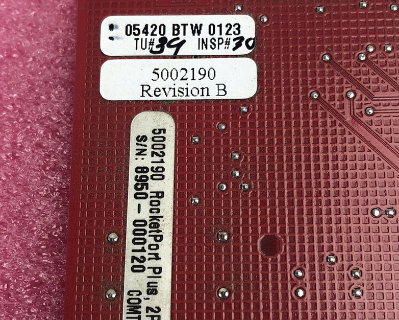 Comtrol RocketPort Plus 2P SMPTE 5002190 Adapter 5302190