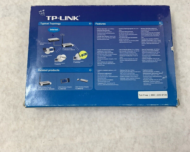 TP-Link 54M Wireless PCI Adapter TL-WN3533GD