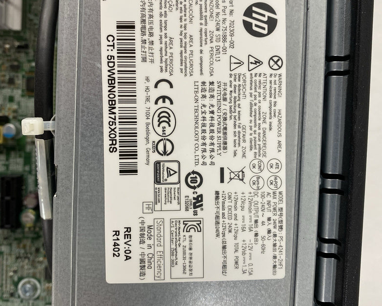 HP ProDesk 600 G1 SFF Intel Core i5-4570 3.2GHz 8GB RAM No HDD No OS