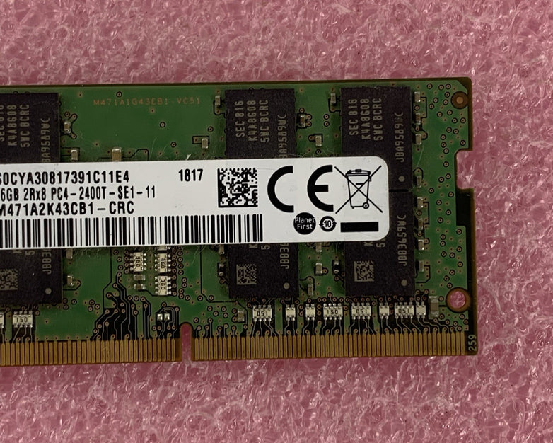 Samsung M471A2K43CB1-CRC 16 GB SO-DIMM 2Rx8 DDR4 PC4-2400T  Laptop Memory Ram