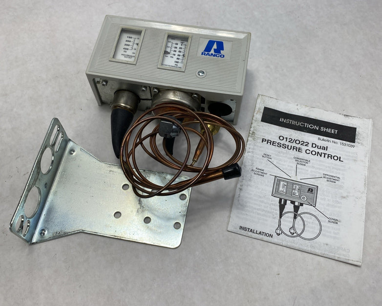 Ranco 012-1549 Dual Pressue Control With Flare Nut Connectors