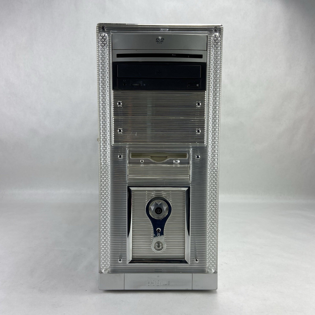 Vintage Unbranded Silver Mid Tower Case Bare Bones No PSU1