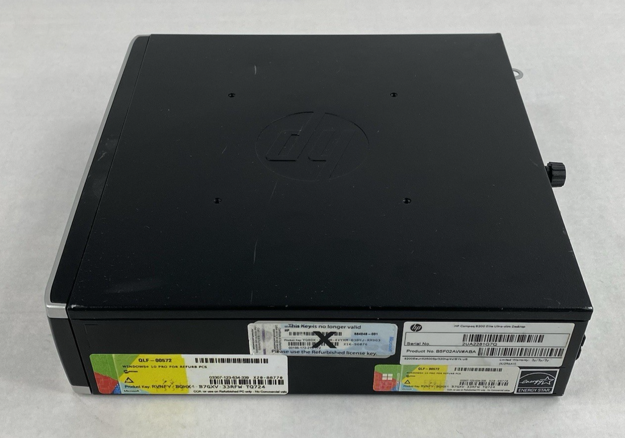 HP Compaq 8200 Elite USFF Pentium G870 3.10GHz 4GB RAM No HDD No OS