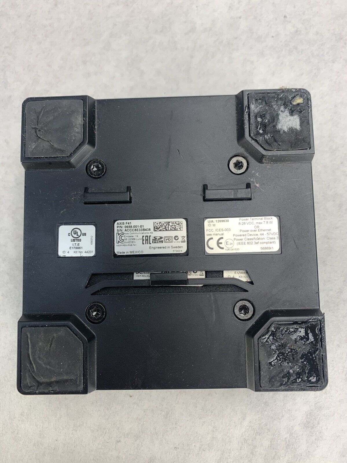 Axis Communications F41 Main Unit 0658-001-01 For Parts or Repair
