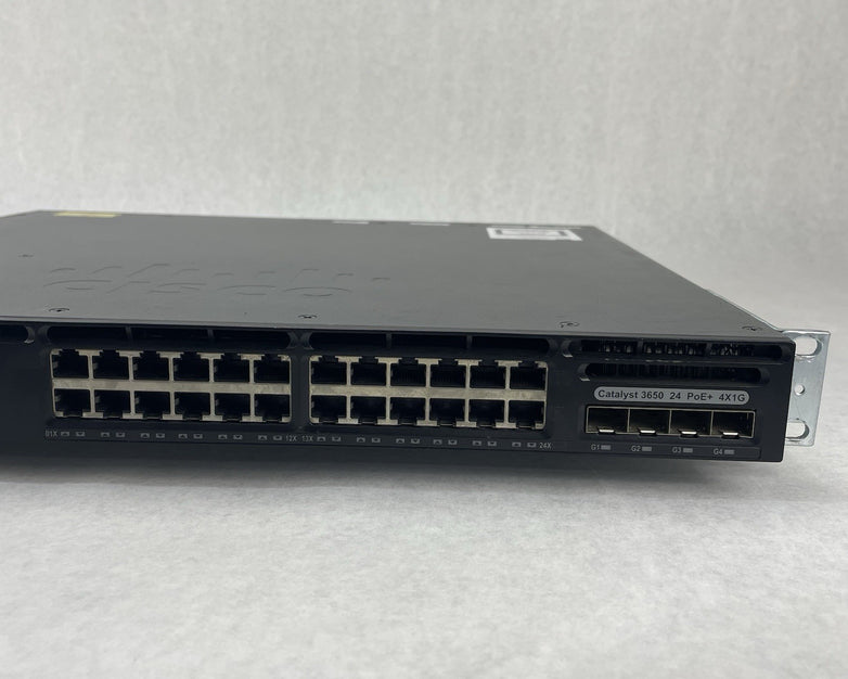 Cisco Catalyst WS-C3650-24PS-S 24-Port PoE+ 4x1G  1x PSU AC Tested & Reset