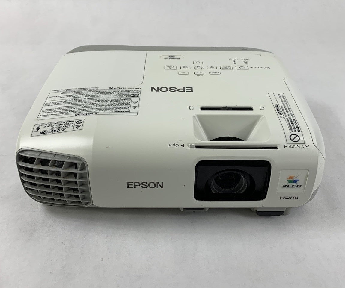 Epson PowerLite 98 H577A LCD Lamp Projector 638 Lamp Hours - No Remote1