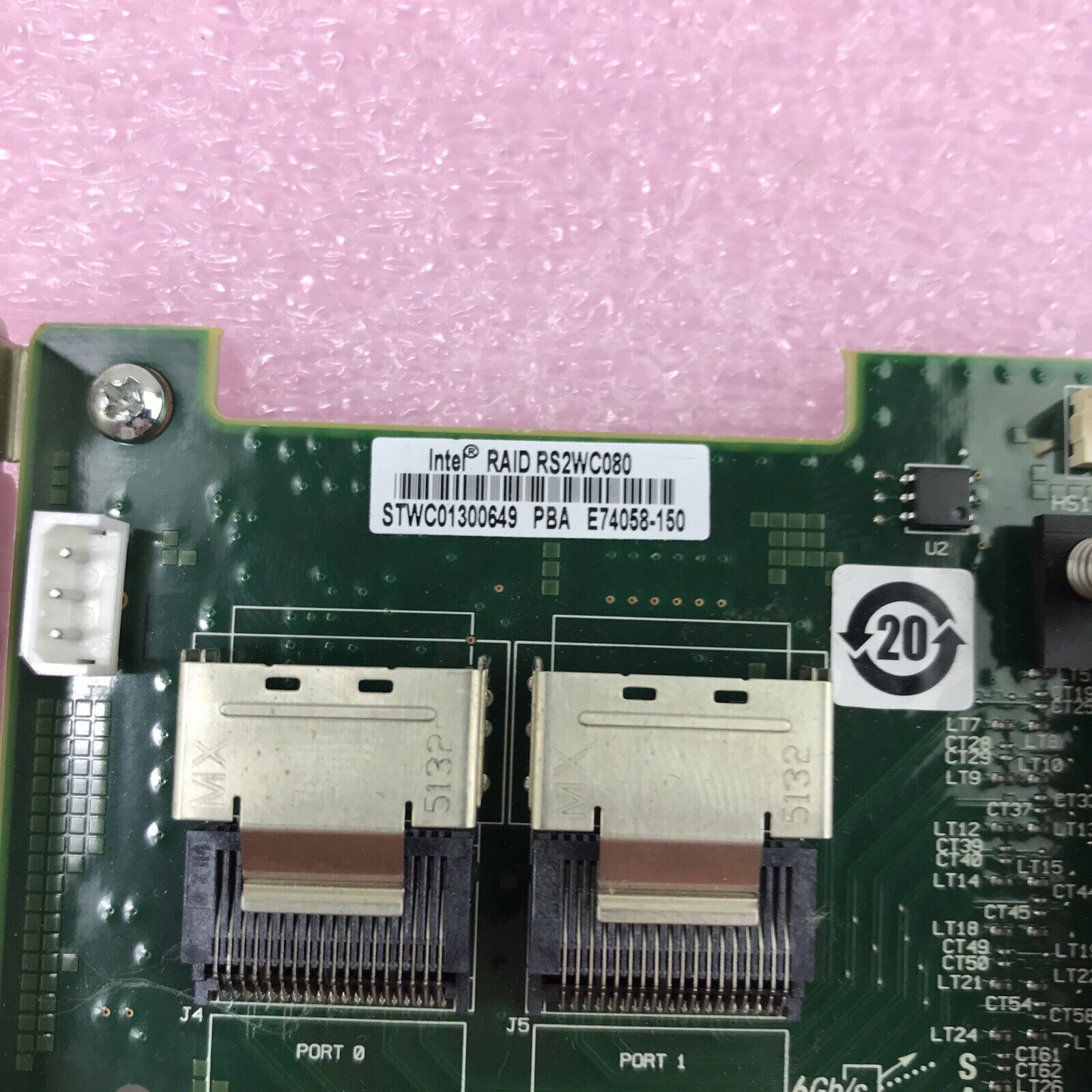 Intel RS2WC080 SATA 3Gb/s/SAS 6Gb/s PCle 2.0x8 RAID