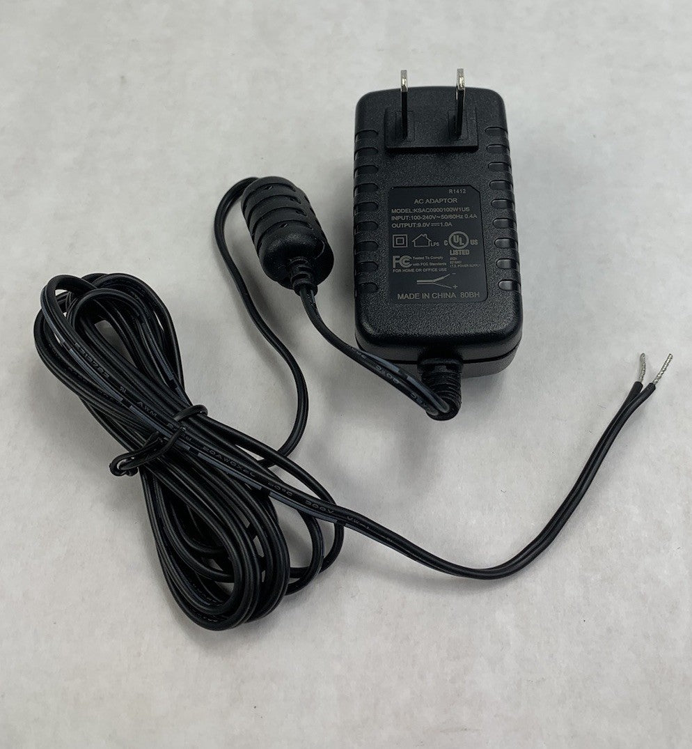Unbranded KSAC0900100W1US 9V 1A AC Adapter - No Tip (Lot of 6)