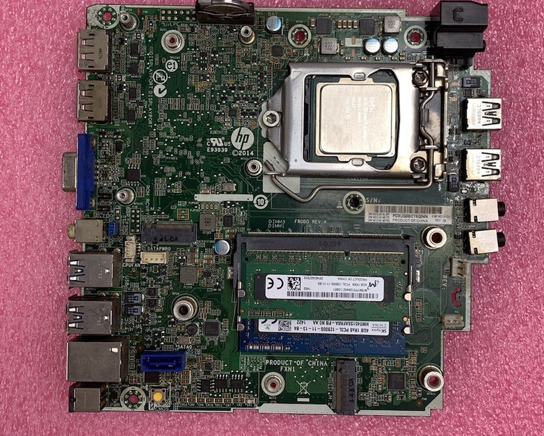 HP EliteDesk 800 G1 Micro Motherboard Intel Core i5-4590T 2GHz 8GB RAM w/ Shield