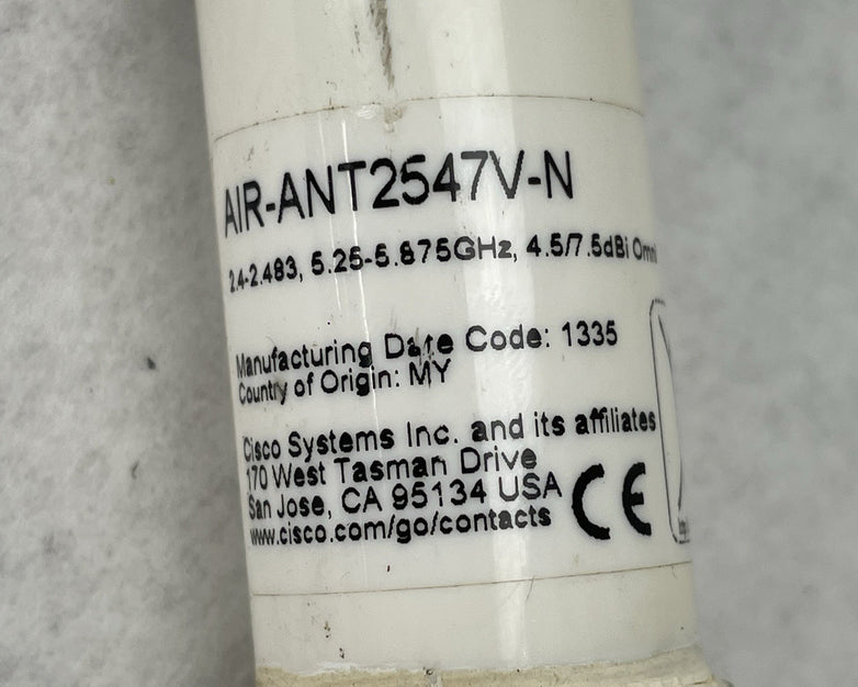 Cisco Aironet AIR-ANT2547V-N Dual-Band Omni-Directional Antenna