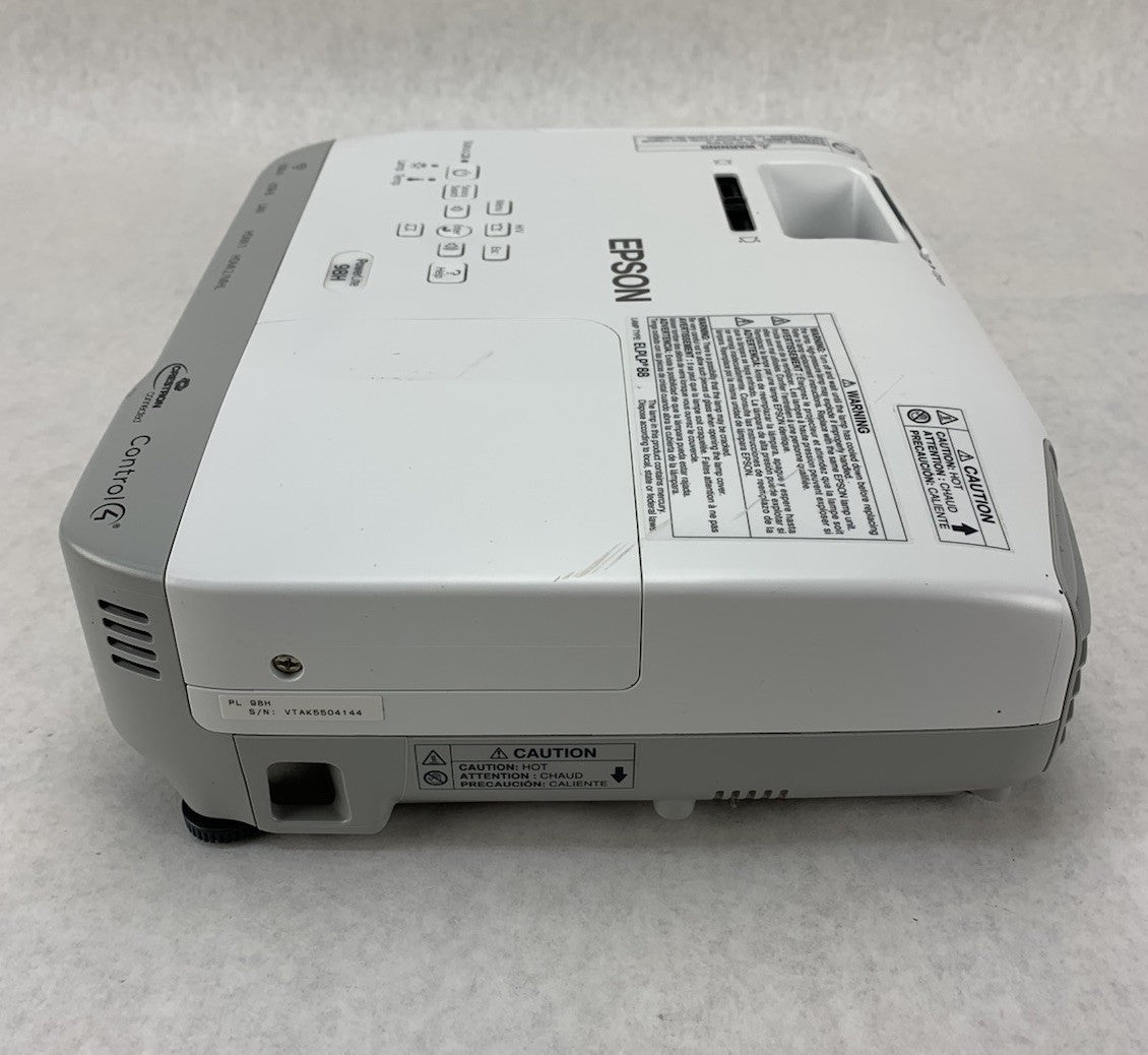 Epson PowerLite 98H H687A LCD Lamp Projector 1803 Lamp Hours - No Remote5