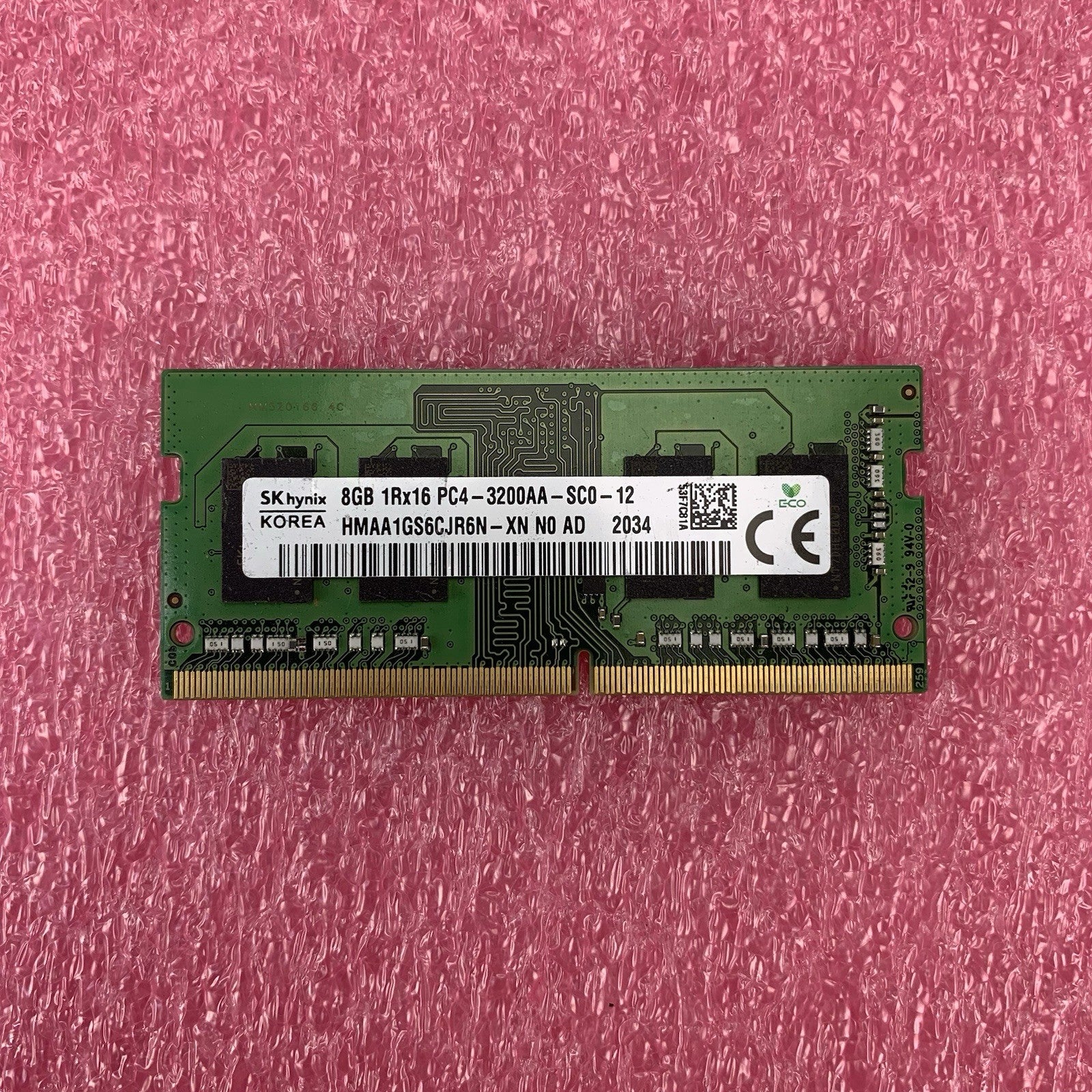 SK Hynix HMAA1GS6CJR6N-XN PC4-3200AA-SC0-12 8GB 1Rx16 Desktop Memory RAM5