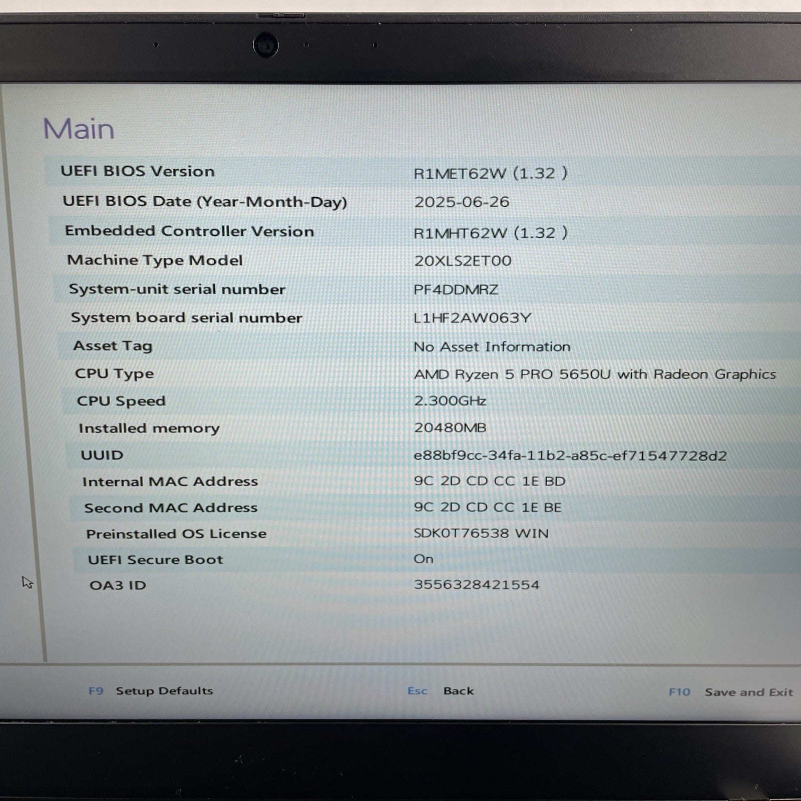 Lenovo ThinkPad T14 14" AMD Ryzen 5 Pro 5650U 2.30 GHz 4 GB RAM No SSD/OS/AC2