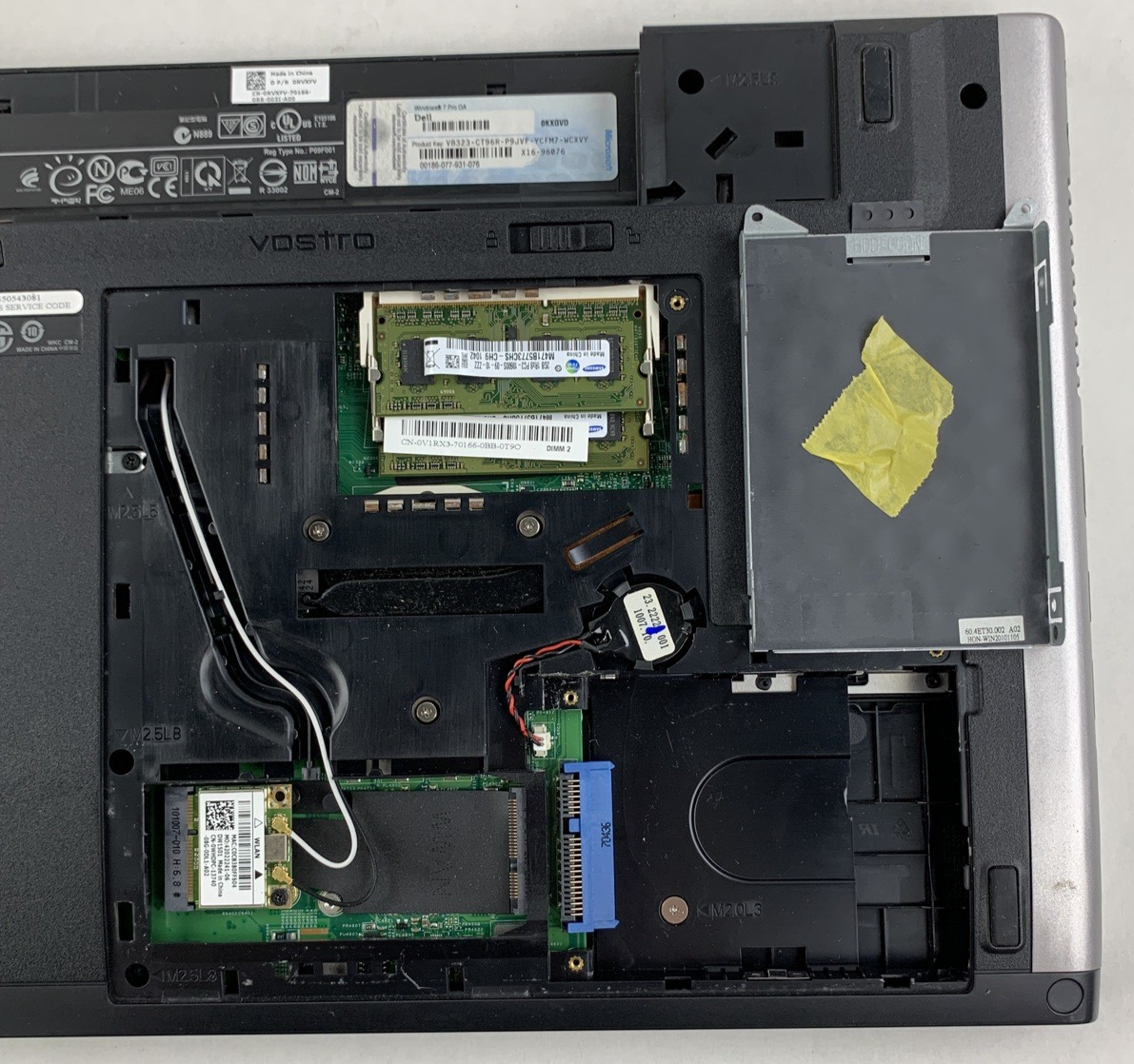 Dell Vostro 3500 Laptop i7 M 640 2.8 GHz 4 GB Ram No OS No HDD No Batt No AC