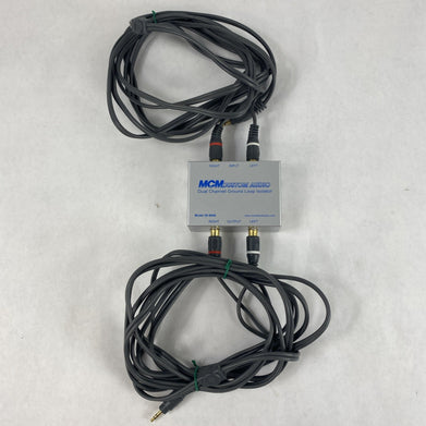 MCM 50-9040 Dual Channel Ground Loop Custom Audio Isolator Untested