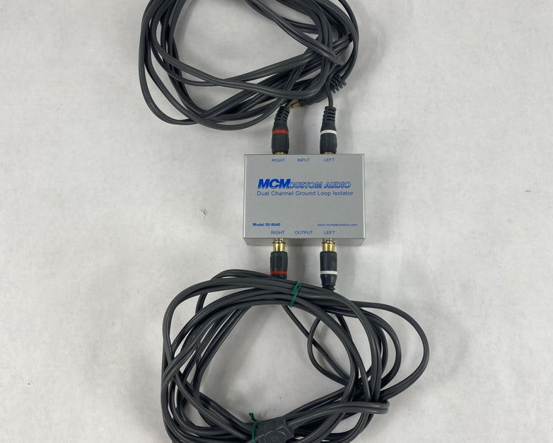 MCM 50-9040 Dual Channel Ground Loop Custom Audio Isolator Untested
