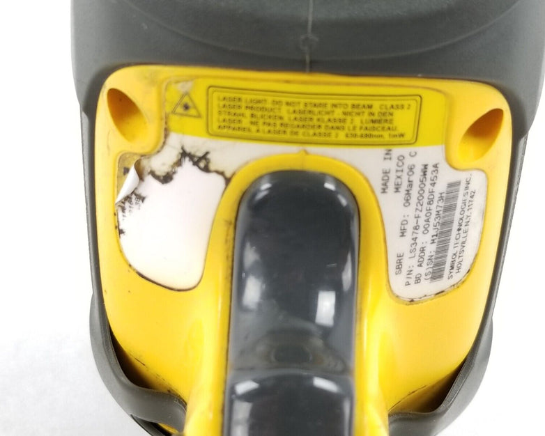 Symbol LS3478-FZ20005WW Rugged Barcode Scanner With Base No AC Adapter