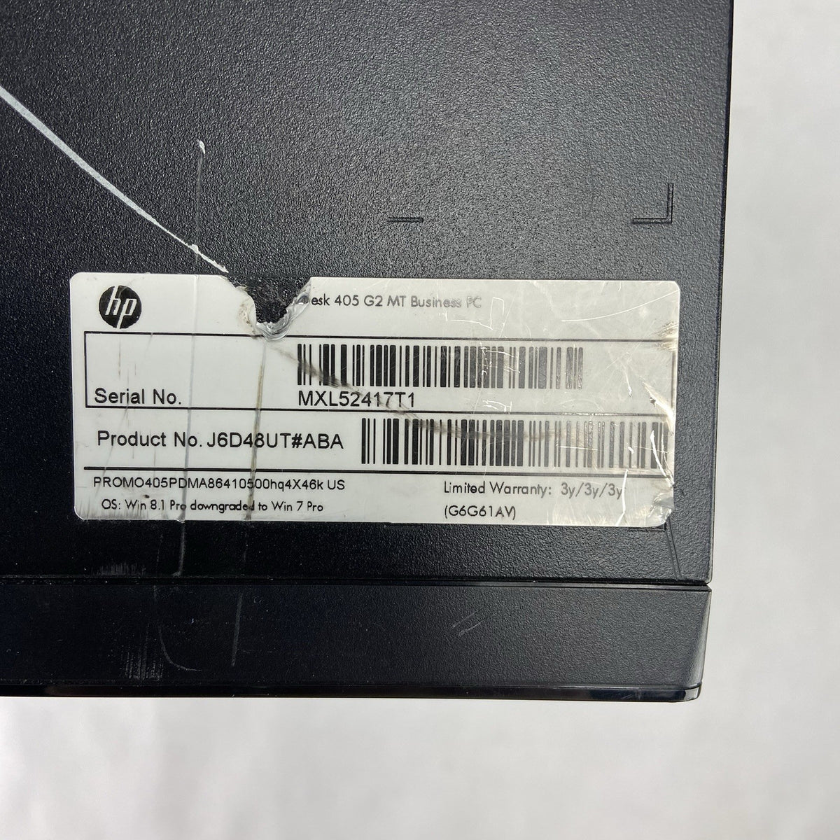 HP ProDesk 405 G2 MT AMD A8-6410 2GHz 4GB RAM No HDD No OS3