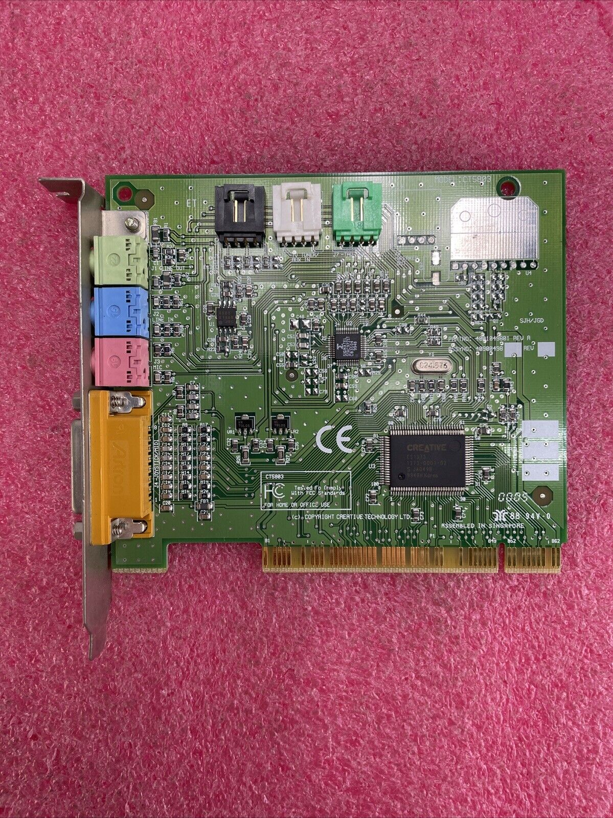 Creative Technology CT5803 PCI Audio Card