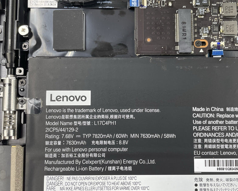 Lenovo Yoga C930-131KB 14" i7-8550U 1.80 GHz 8 GB RAM No SSD/OS/AC/Batt
