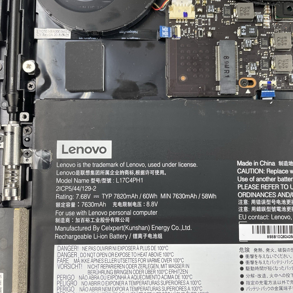 Lenovo Yoga C930-131KB 14" i7-8550U 1.80 GHz 8 GB RAM No SSD/OS/AC/Batt17