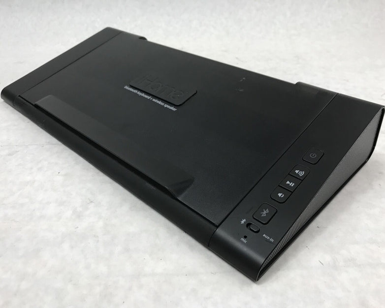 iHome HiDM5B Bluetooth Keyboard and Wireless Speaker System Black