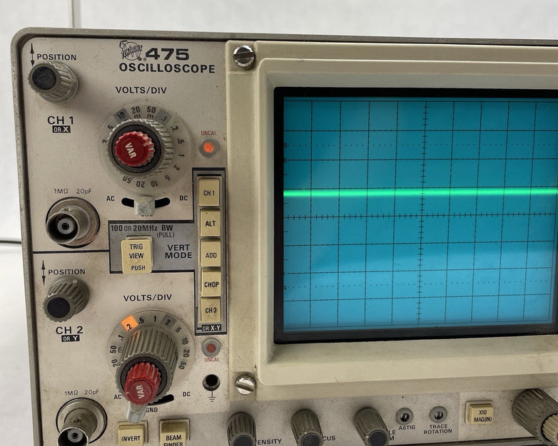 Tektronix 475 Analog Oscilloscope Power Tested
