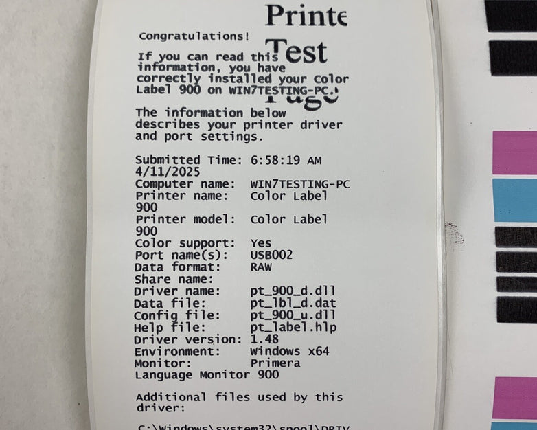 Primera LX900 Color Label Printer Tested No Power Supply No Ink