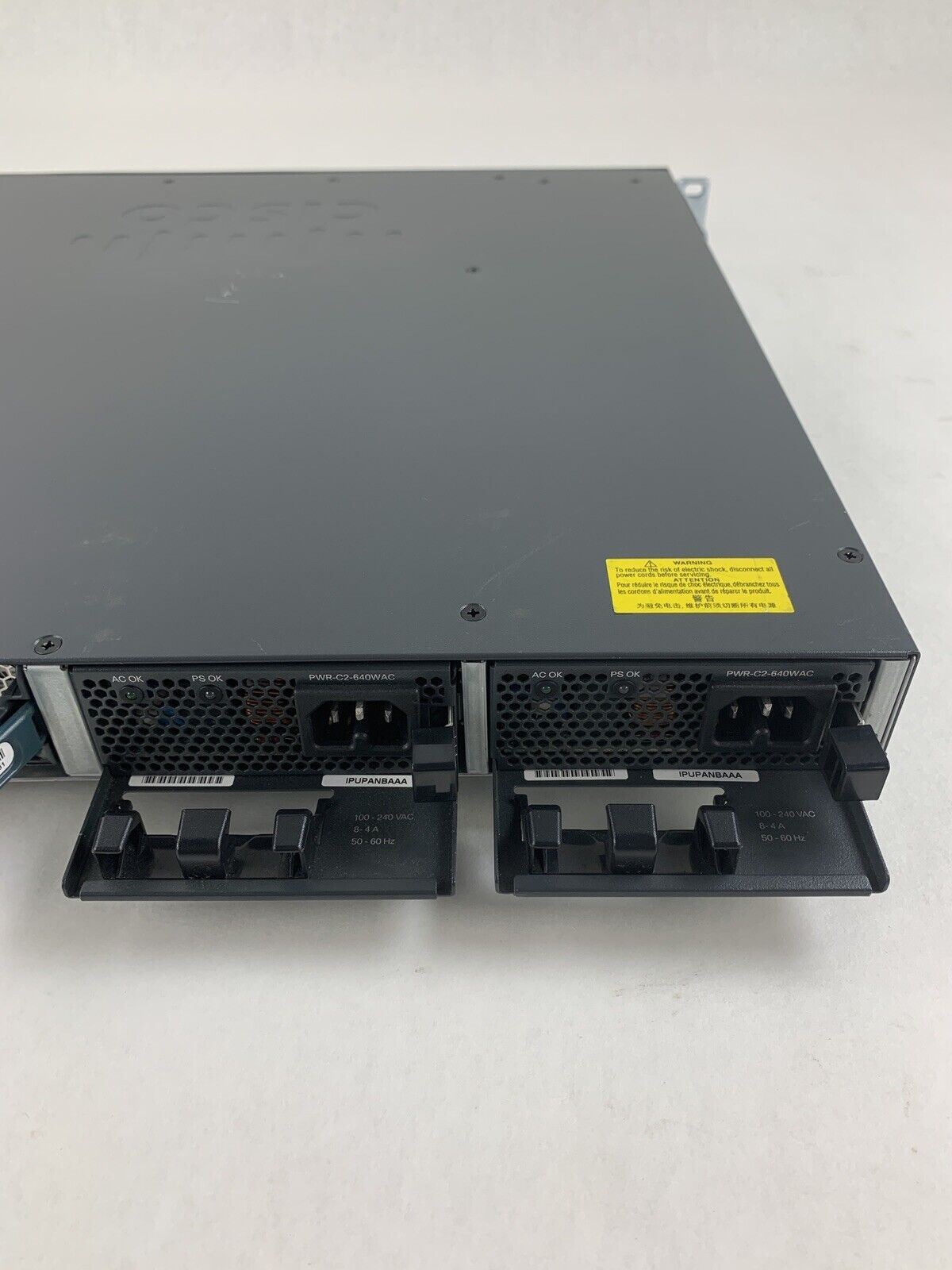 Cisco WS-C3650-24PS-S 24-Port Gigabit PoE Switch Managed Tested