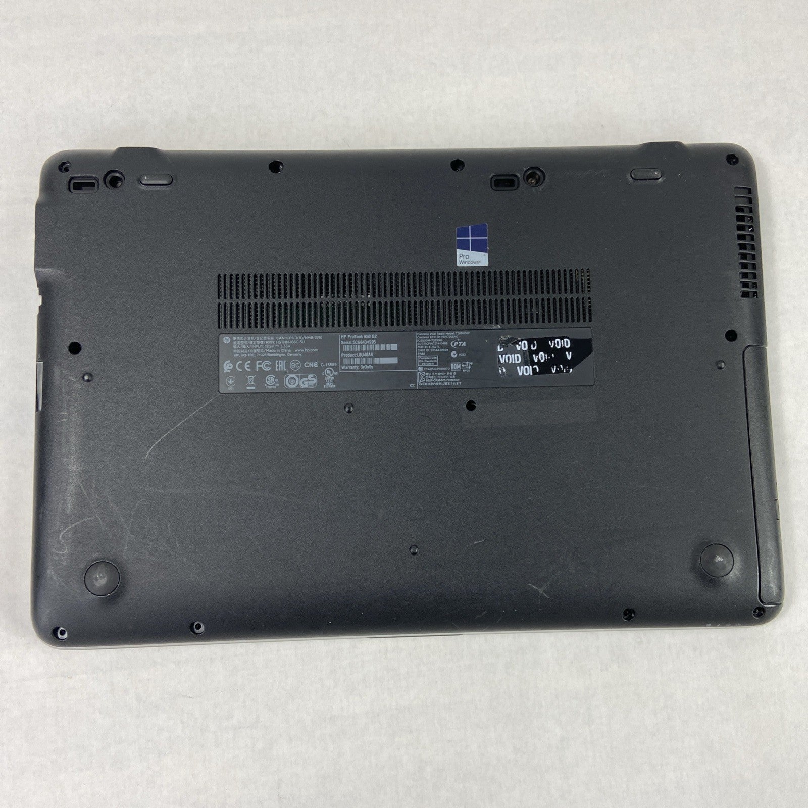 HP ProBook 650 G2 Intel Core i5-6200U 2.30GHz 8GB RAM 15.6" No HDD No OS
