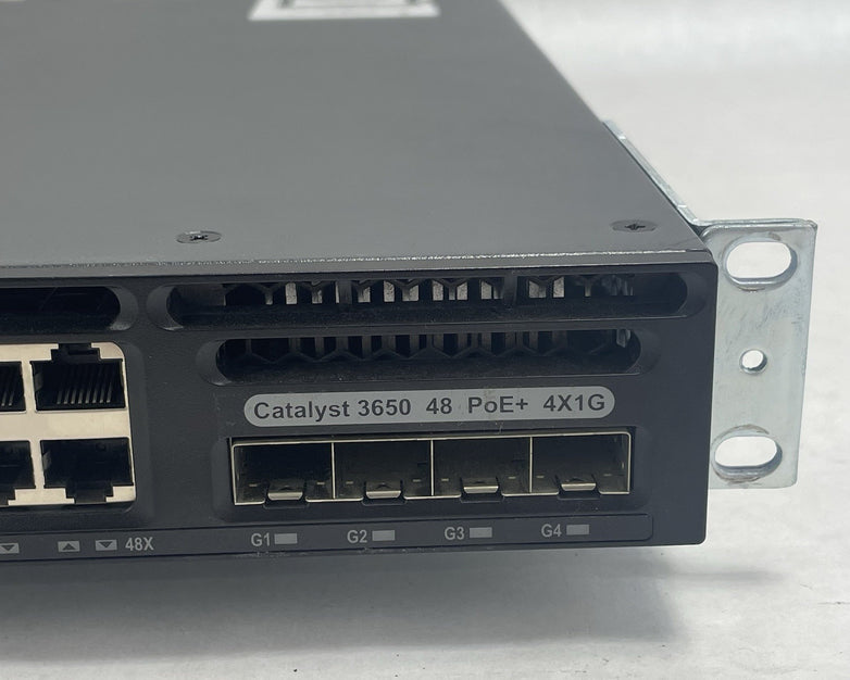 Cisco WS-C3650-48PS-S V02 Tested & Reset 2X PSU