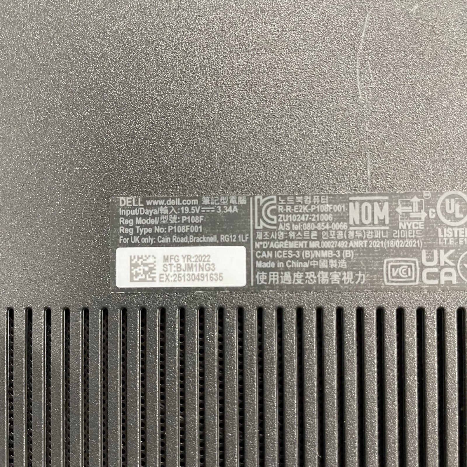 Dell Latitude 3520 15.6" i5-1135G7 2.40 Ghz 8 GB RAM No SSD/OS/AC20