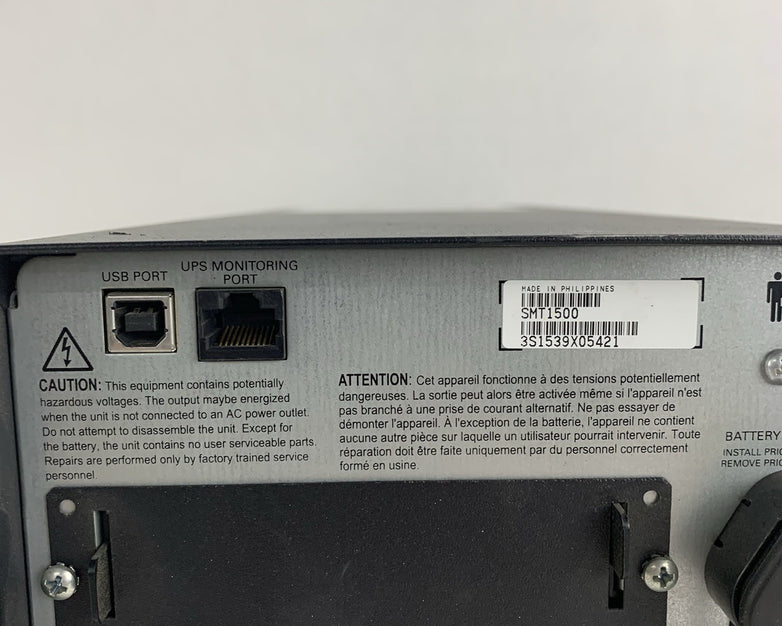 APC SMT1500 1500 120V 8 Outlet Power Supply Tested No Batteries