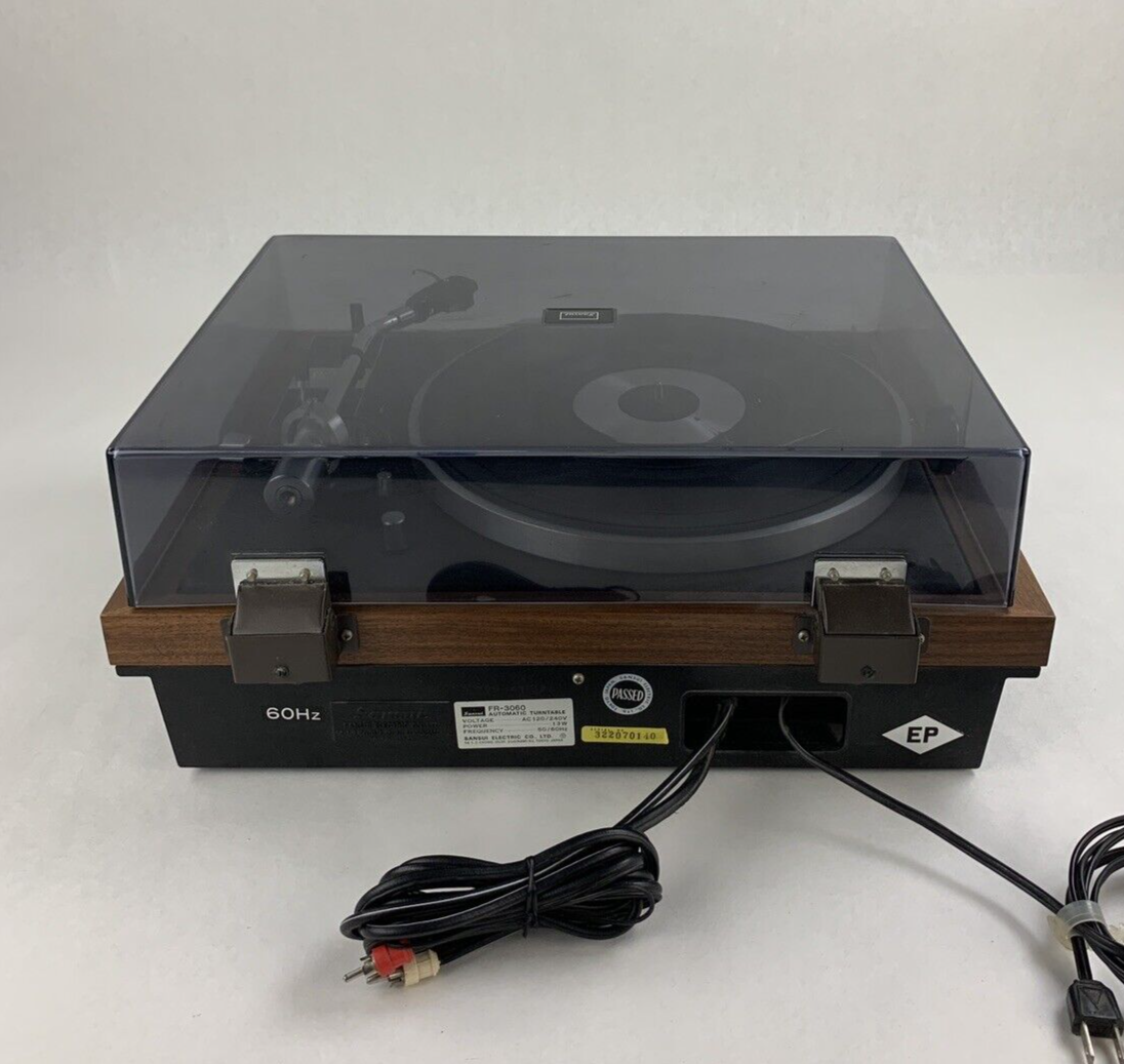 Sansui FR-3060 Automatic Turntable Tested Tone Lift Sticks Parts and Repair