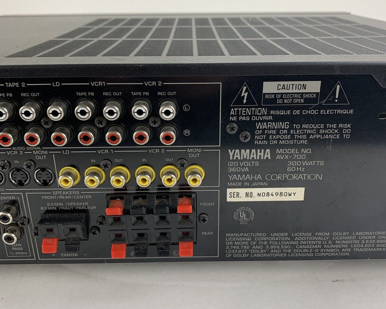 Yamaha AVX-700 Natural Sound Stereo Amplifier Parts and Repair