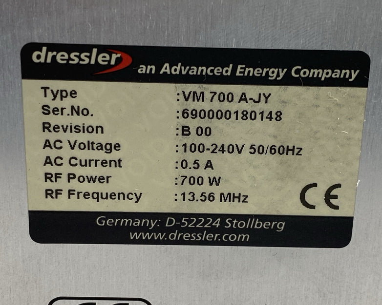 Advanced Energy Dressler VM700 A-JY RF Generator