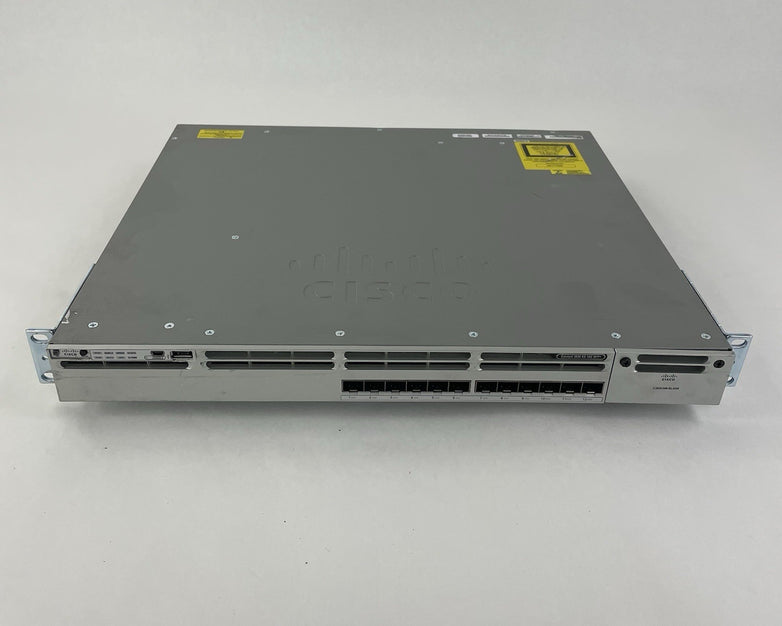 Cisco WS-C3850-12XS-S V02 IP Base Switch 12 SFP+ Eth Port 1X PSU - Tested