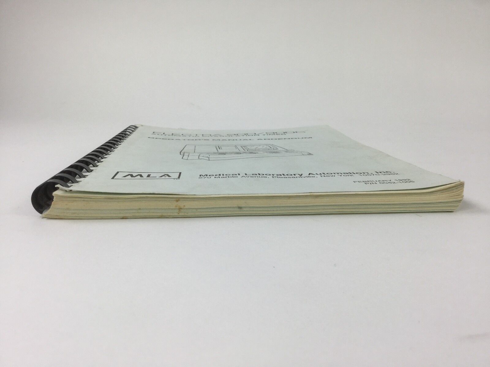 Medical Laboratory Operators Manual Addendum for Electra 900 and 900C