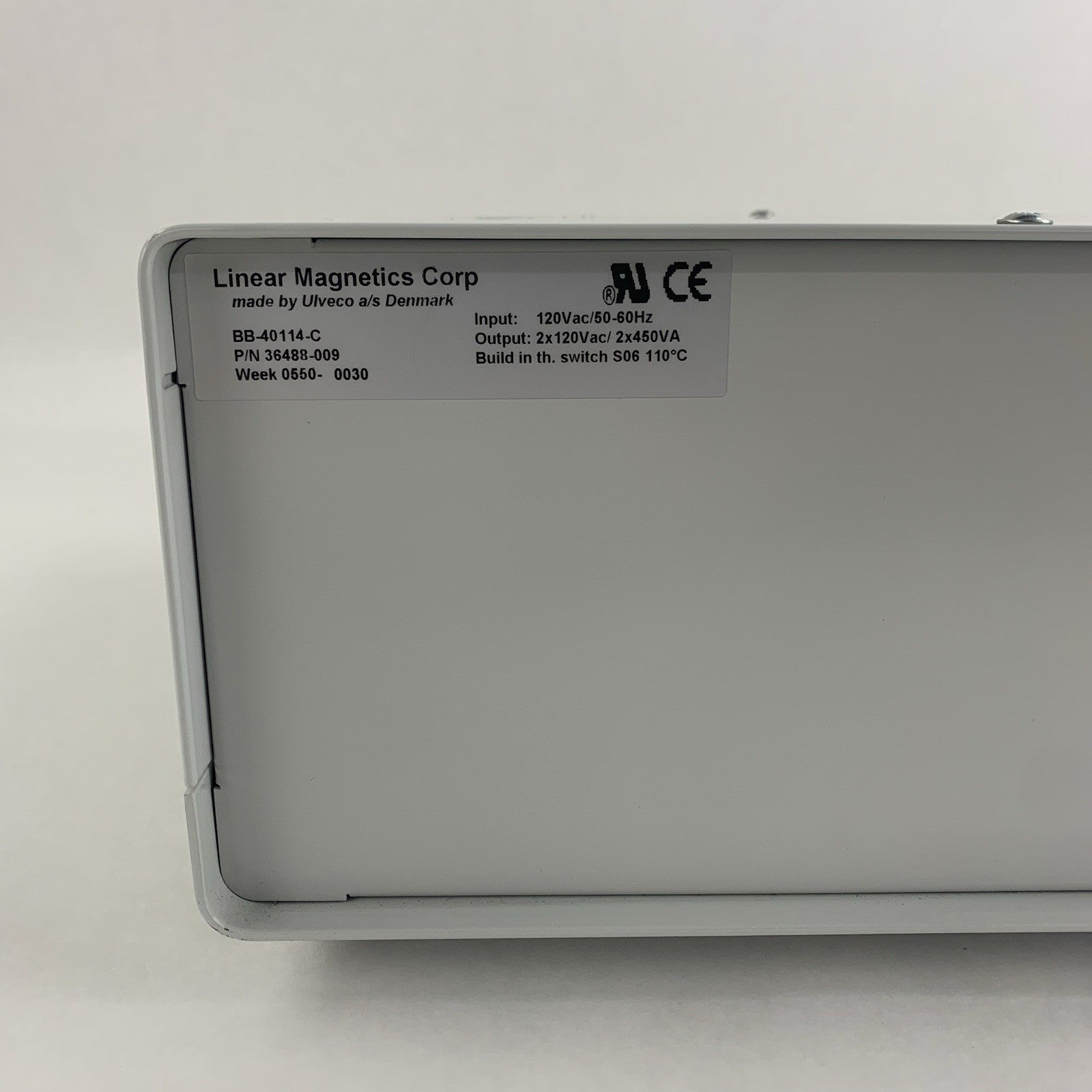Quinton Q-Stress Ulveco Linear Magnetics 36488-009 Power Supply BB-40114-C3