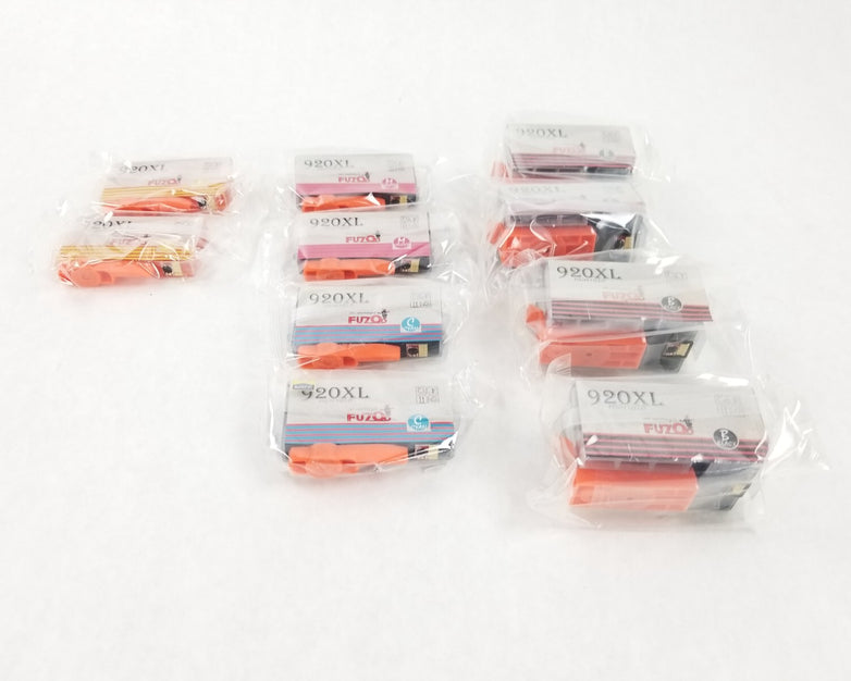 Fuzoo 2 Sets 920XL For OfficeJet 6000 6500 7000 7500 Plus 2 Black Cartridge