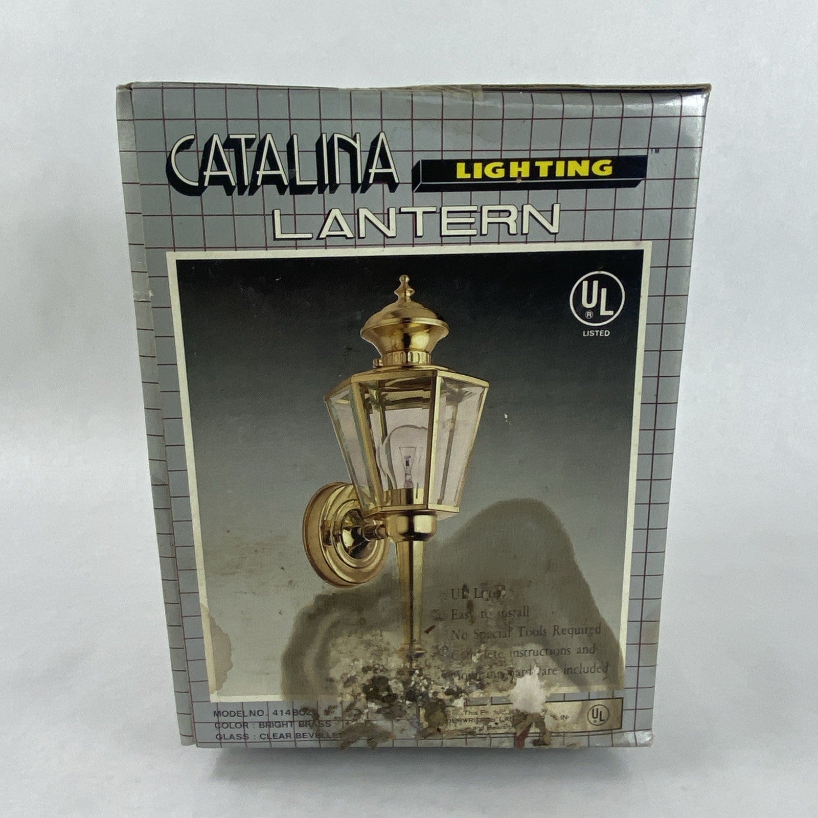 Catalina 414BOZI Lighting Lantern Bright Brass Color8