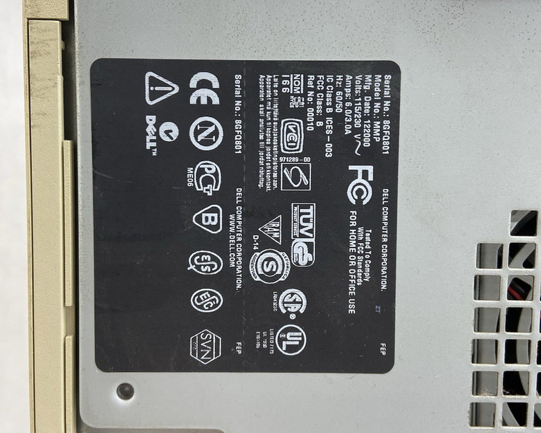 Dell Optiplex GX100 MT Intel Celeron 600MHz 256MB RAM No HDD No OS