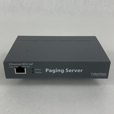 Cyber Data Data SIP Paging Server 011146G Factory Reset No Power Supply