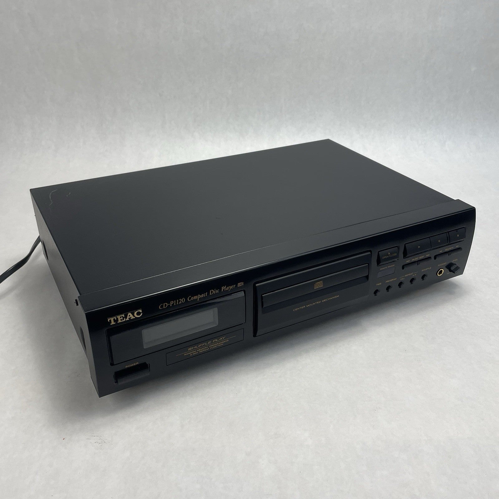 Teac CD-P1120 Vintage Single Disc CD Player Tested Working RCA Output Black0