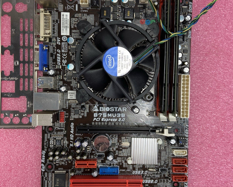 BioStar B75MU3B Motherboard Intel Pentium G860 3GHz 8GB RAM w/IO